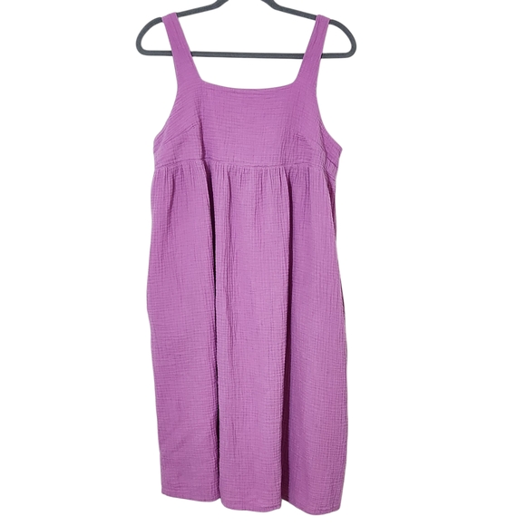 stars above Other - Stars Above Purple Sleeveless Cotton Night Gown Size Medium Purple House Dress